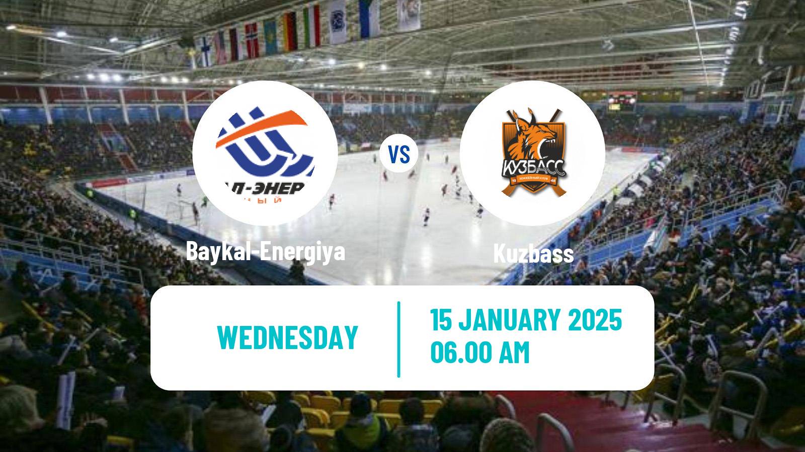 Bandy Russian Super League Bandy Baykal-Energiya - Kuzbass