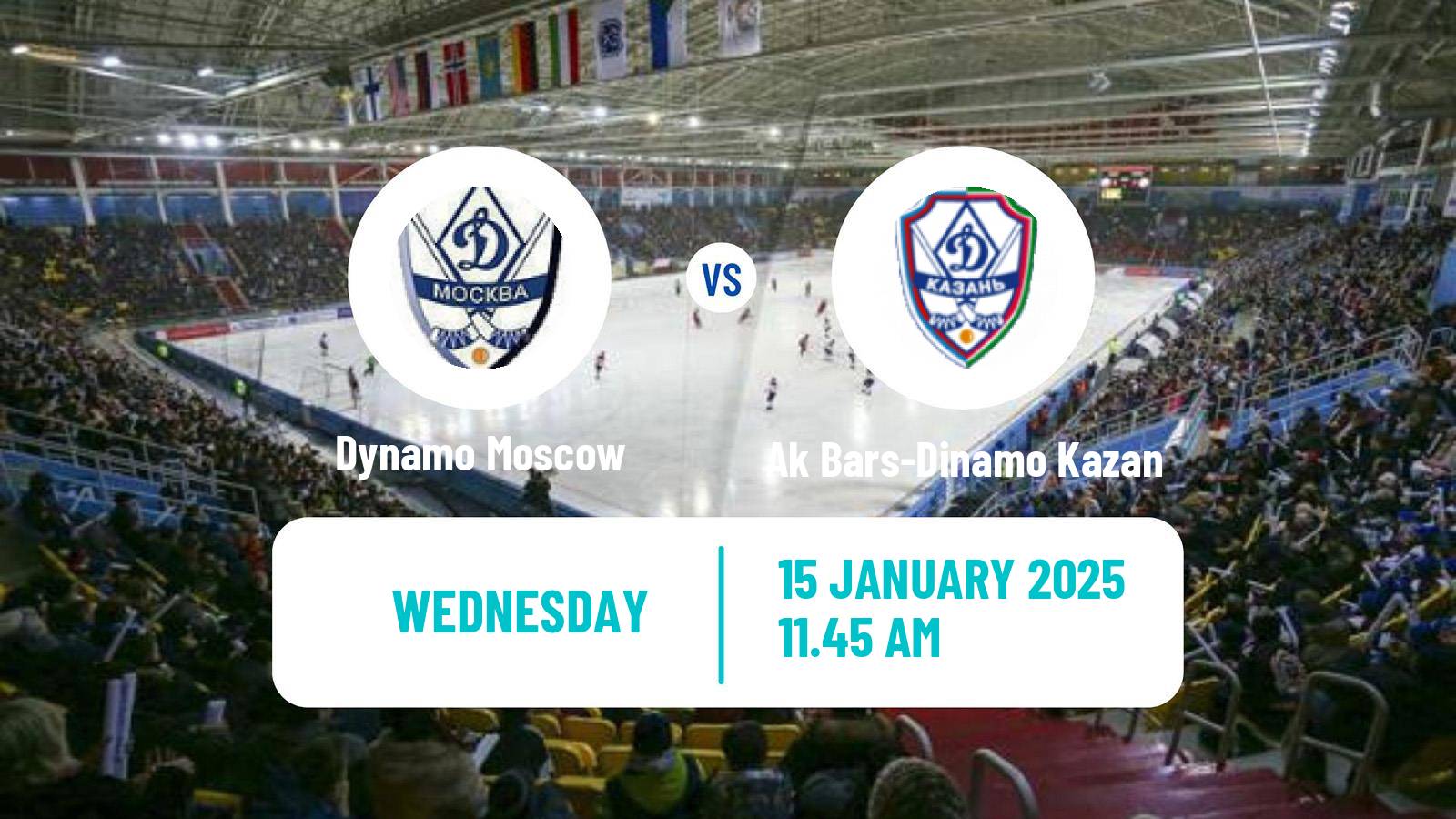 Bandy Russian Super League Bandy Dynamo Moscow - Ak Bars-Dinamo Kazan