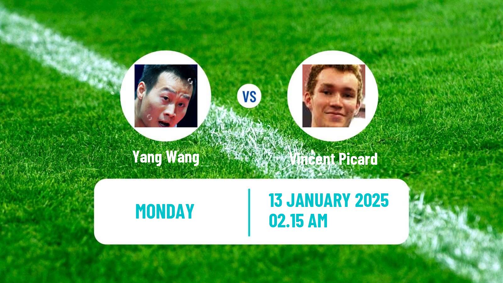 Table tennis Wtt Contender Muscat Men Yang Wang - Vincent Picard