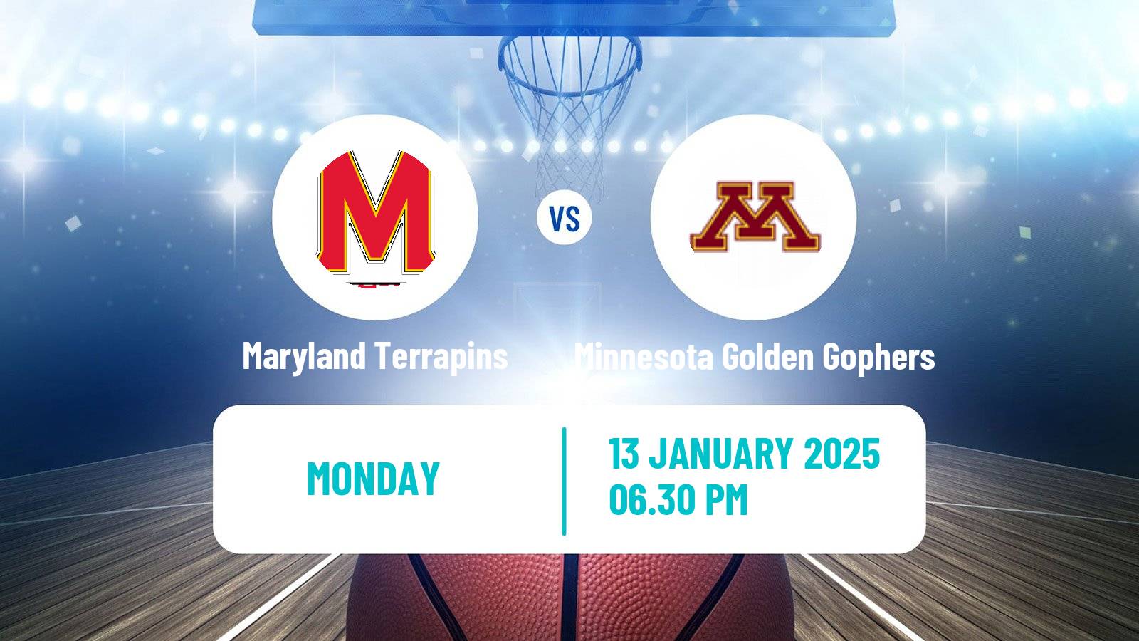 Basketball NCAA College Basketball Maryland Terrapins - Minnesota Golden Gophers