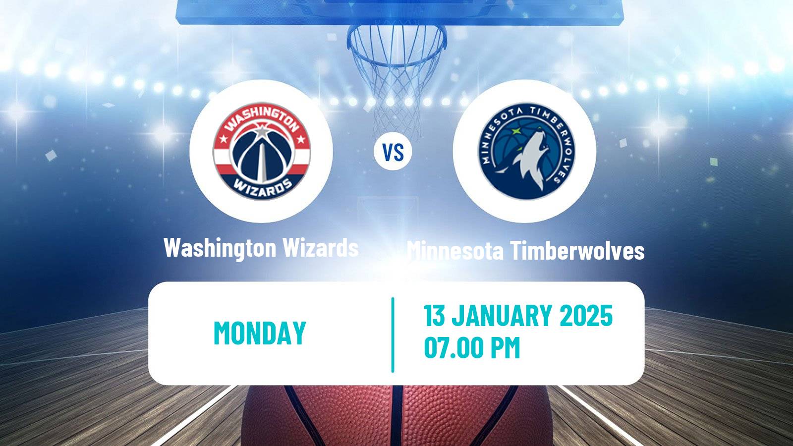 Basketball NBA Washington Wizards - Minnesota Timberwolves