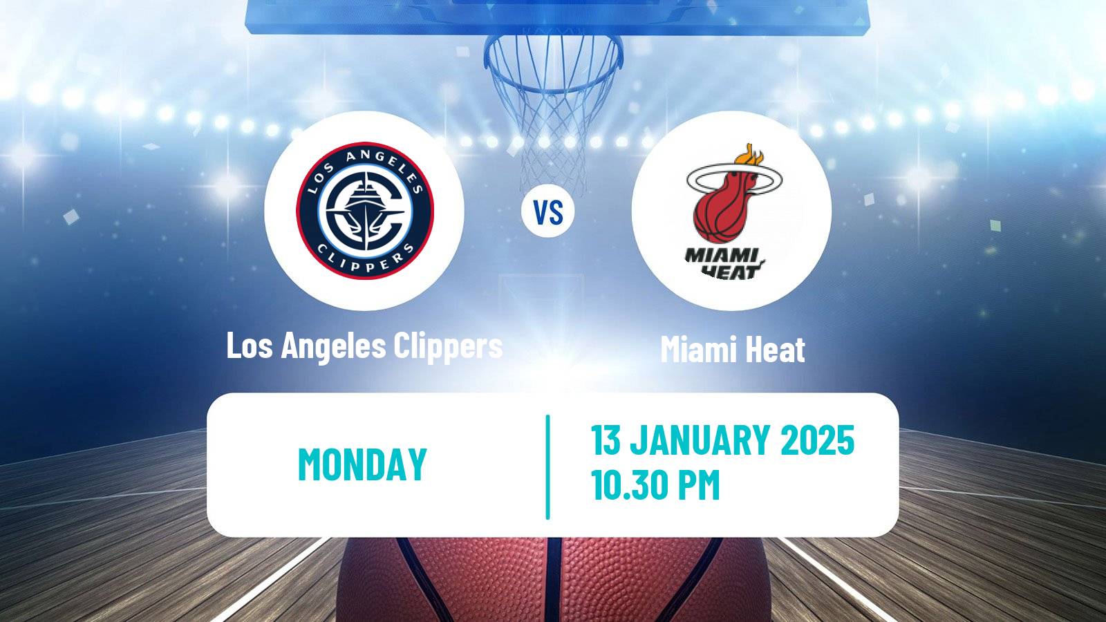 Basketball NBA Los Angeles Clippers - Miami Heat