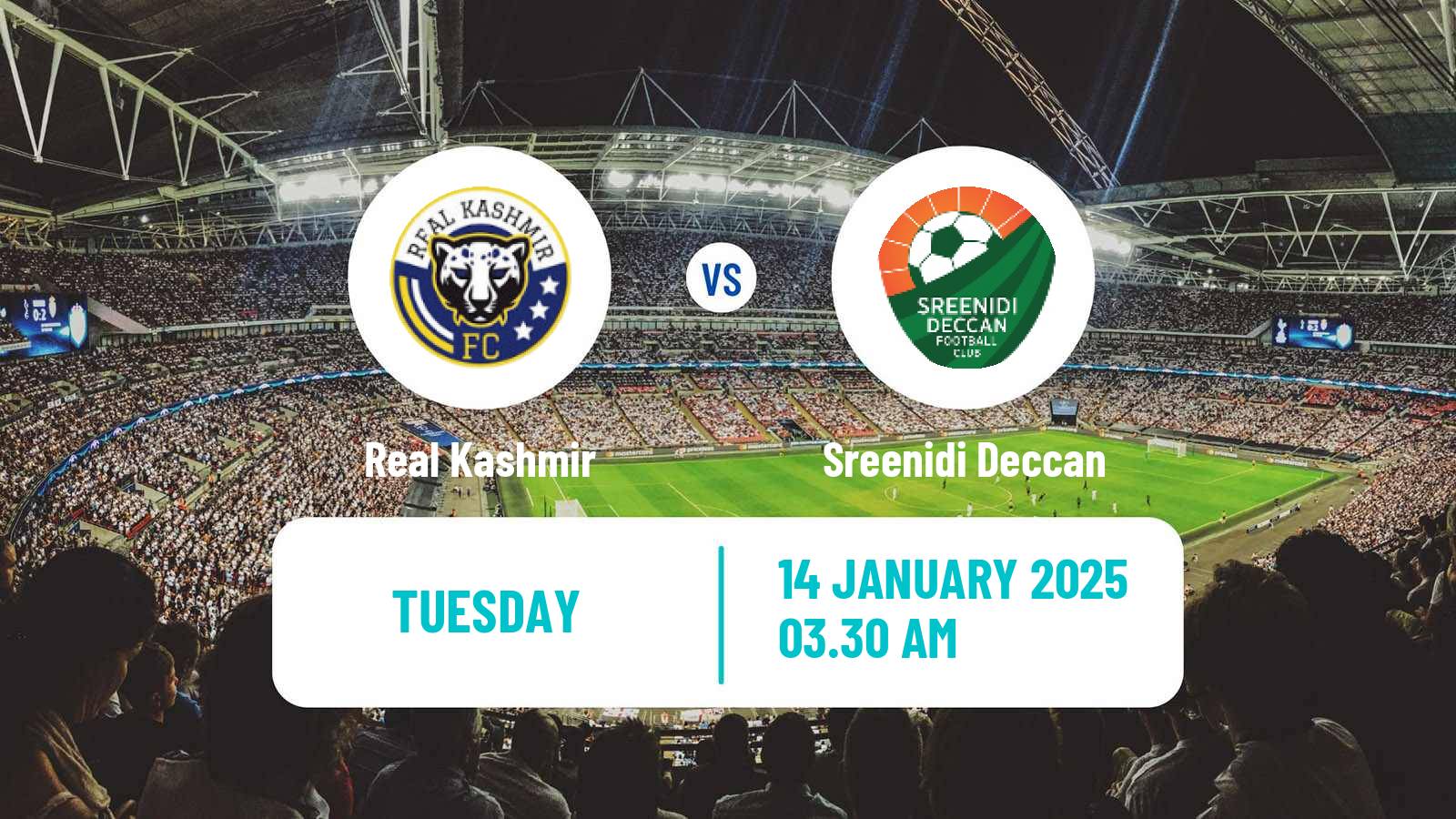 Soccer Indian I-League Real Kashmir - Sreenidi Deccan