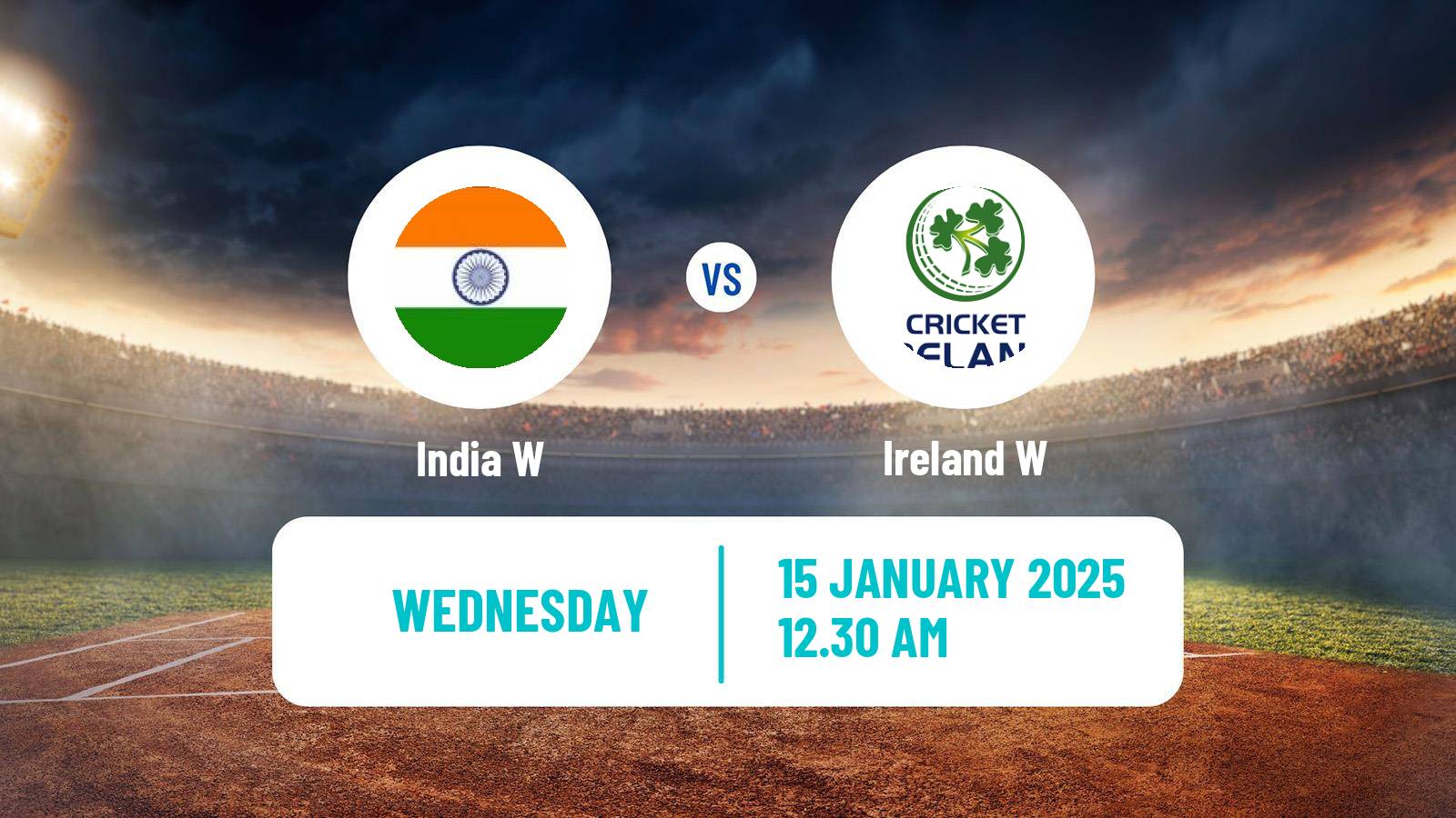 Cricket One Day International Women India W - Ireland W