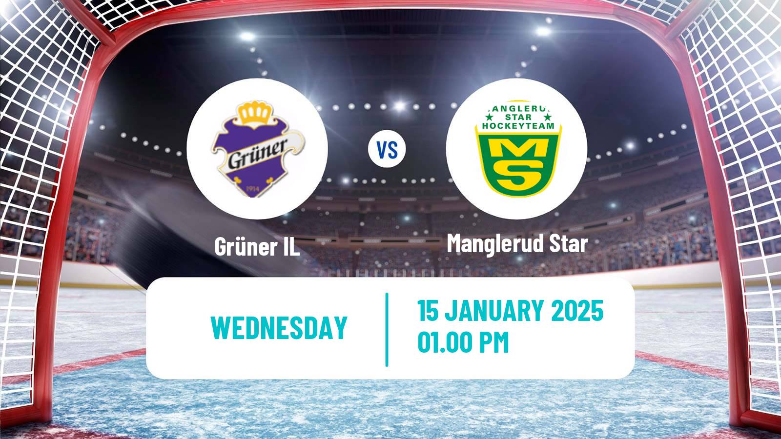 Hockey Norwegian Division 1 Hockey Grüner - Manglerud Star