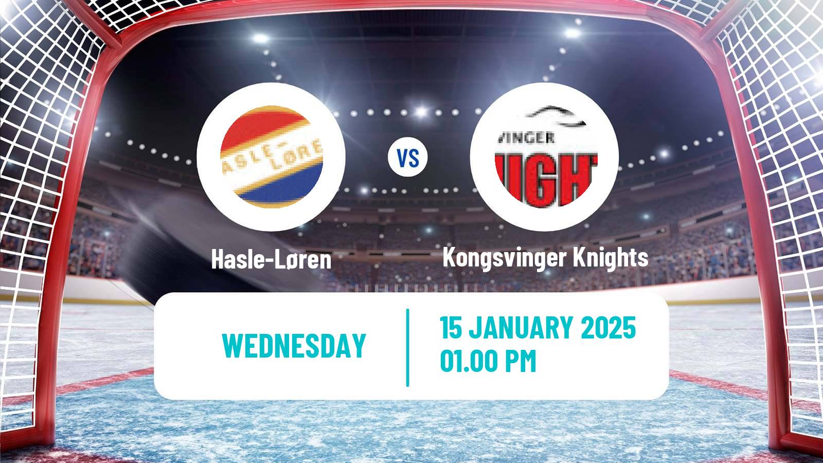 Hockey Norwegian Division 1 Hockey Hasle-Løren - Kongsvinger Knights