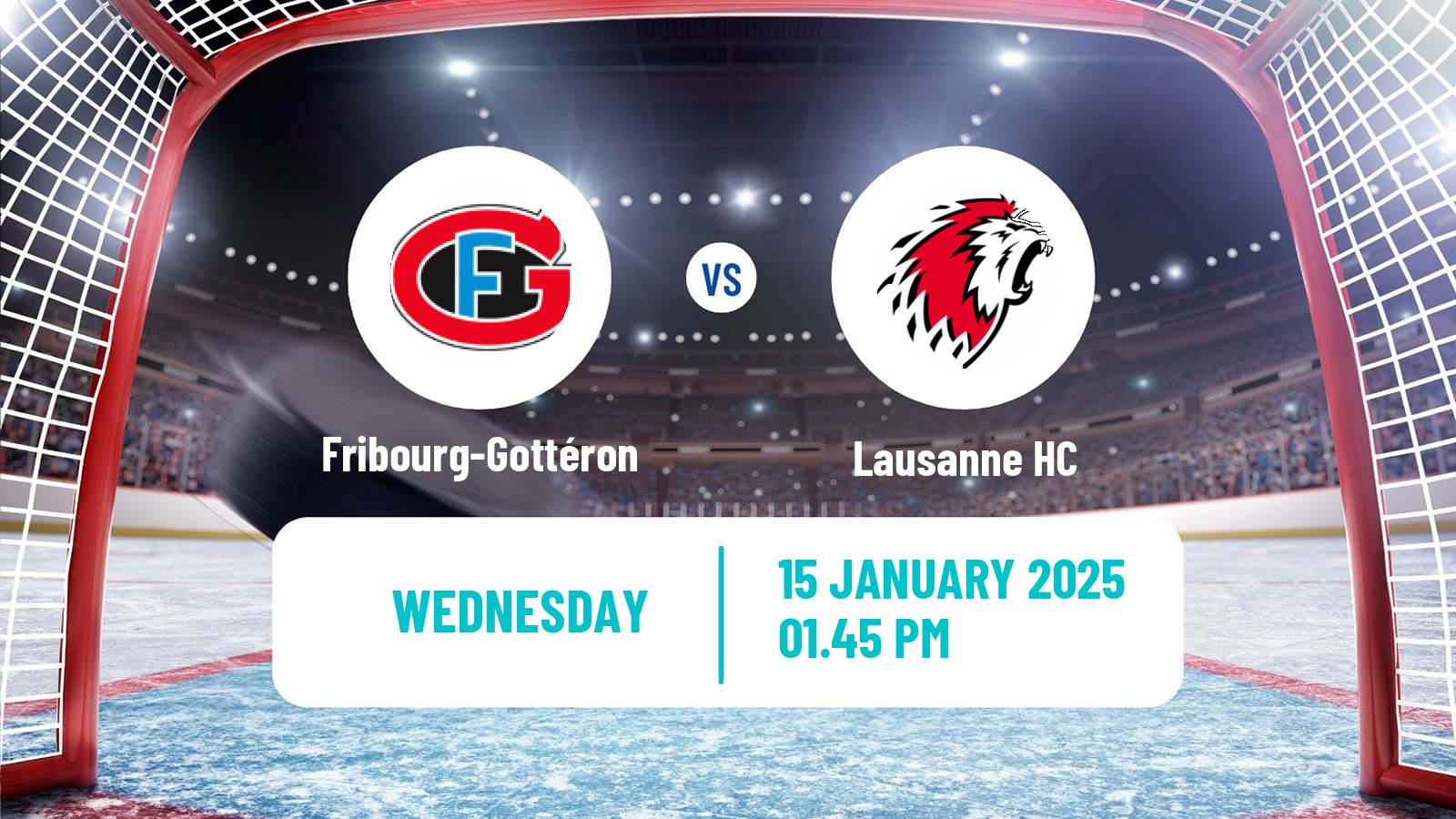 Hockey Swiss National League Hockey Fribourg-Gottéron - Lausanne HC