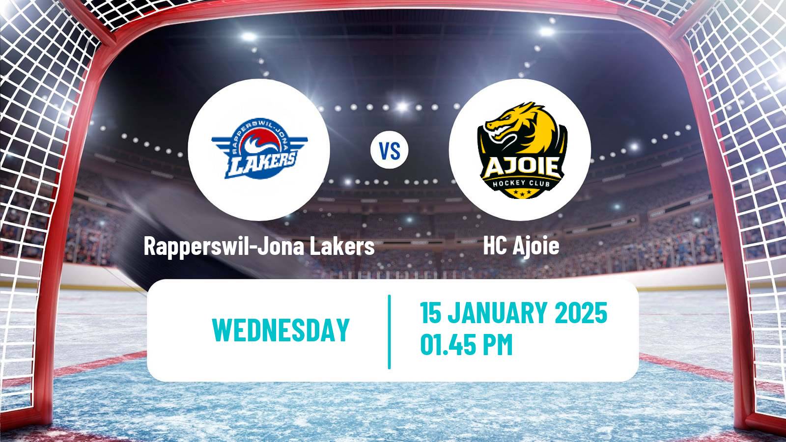 Hockey Swiss National League Hockey Rapperswil-Jona Lakers - Ajoie