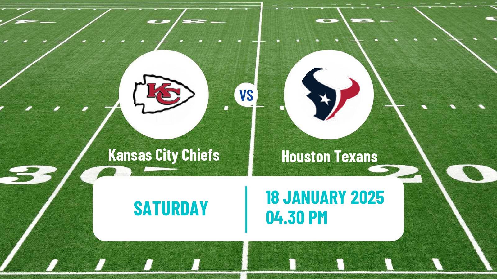 American football NFL Kansas City Chiefs - Houston Texans