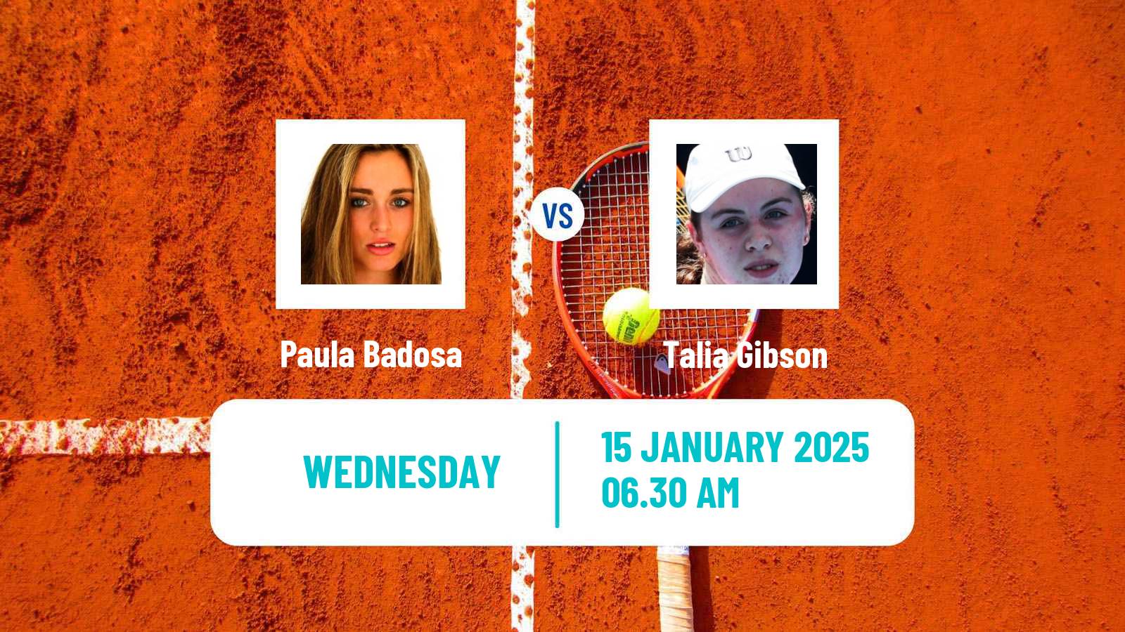 Tennis WTA Australian Open Paula Badosa - Talia Gibson