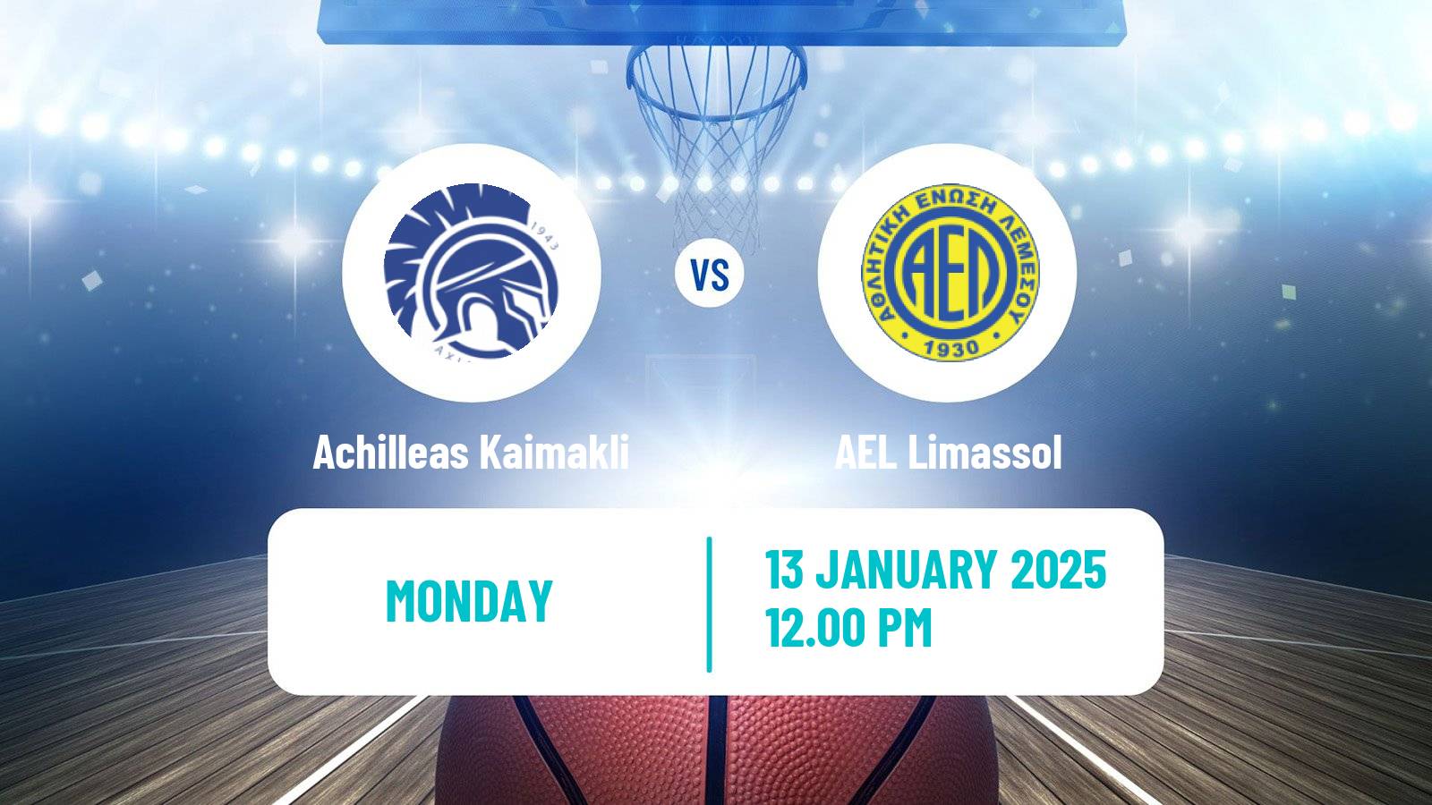 Basketball Cypriot Division A Basketball Achilleas Kaimakli - AEL Limassol