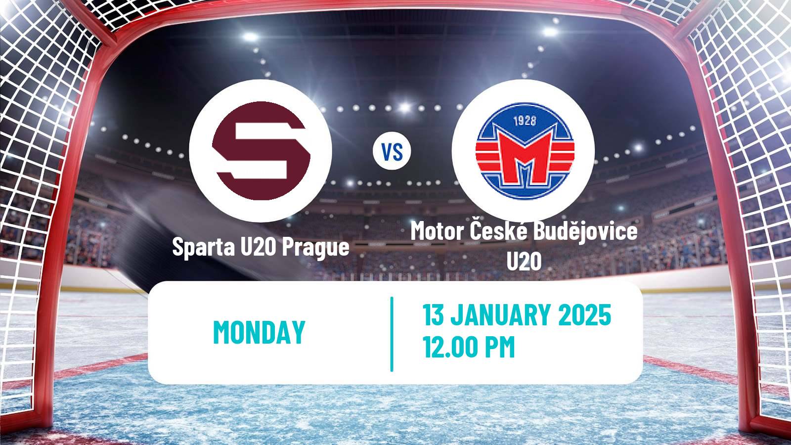 Hockey Czech ELJ Sparta U20 Prague - Motor České Budějovice U20