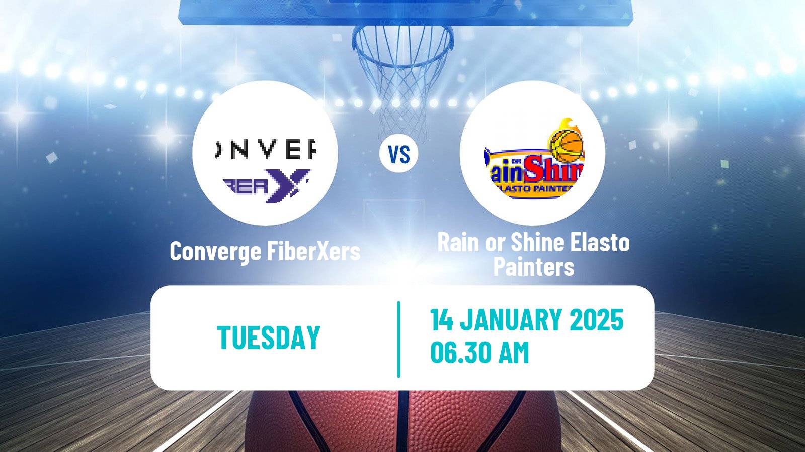 Basketball Philippines - Commissioners Cup Converge FiberXers - Rain or Shine Elasto Painters