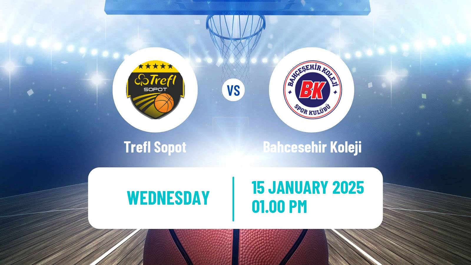 Basketball Eurocup Trefl Sopot - Bahcesehir Koleji