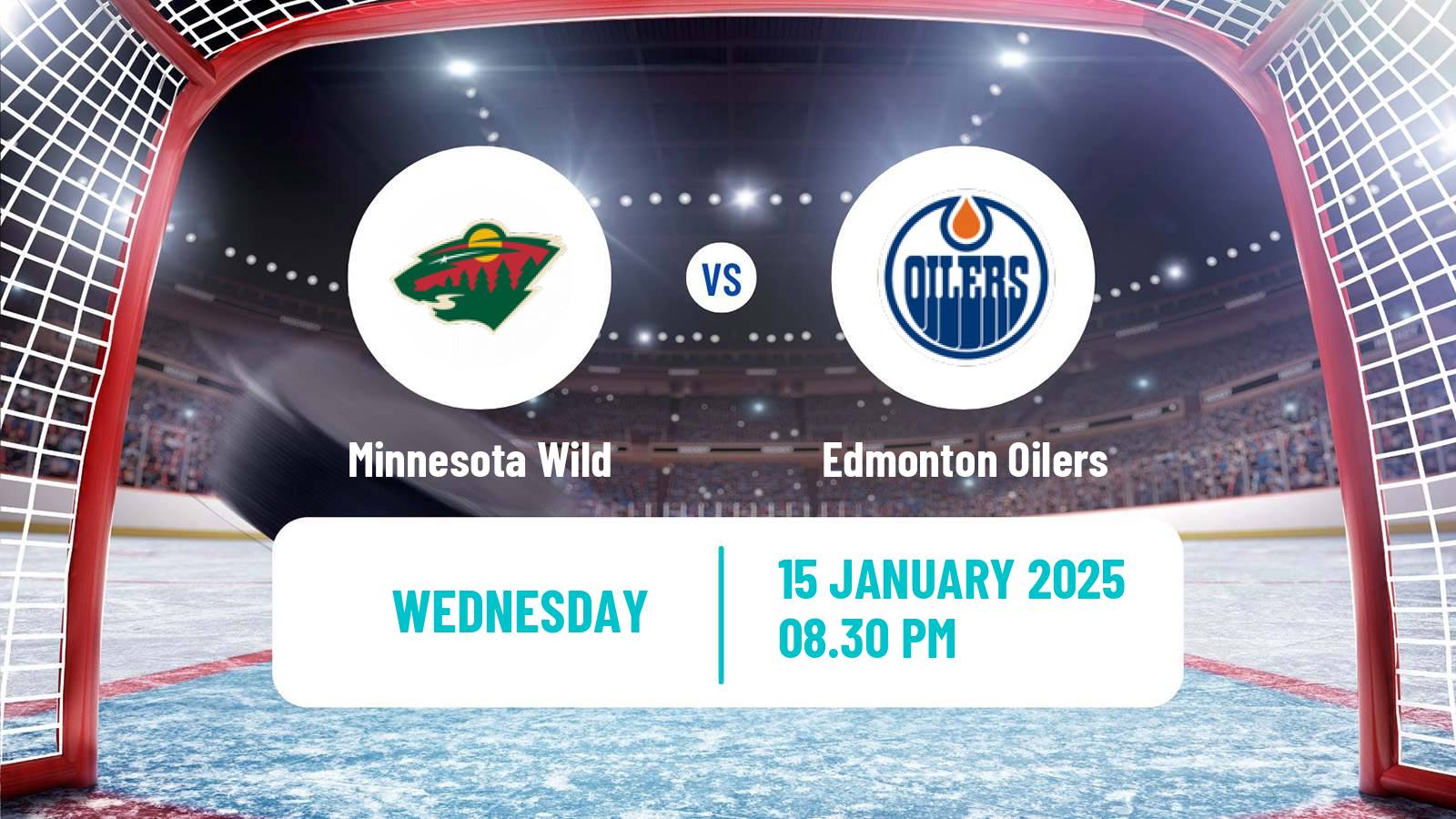 Hockey NHL Minnesota Wild - Edmonton Oilers