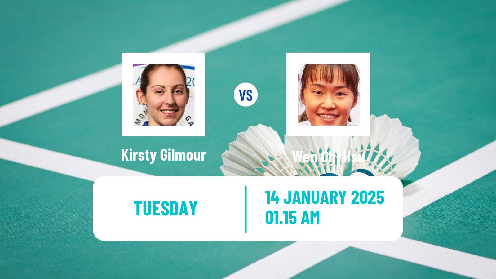 Badminton BWF World Tour India Open Women Kirsty Gilmour - Wen Chi Hsu