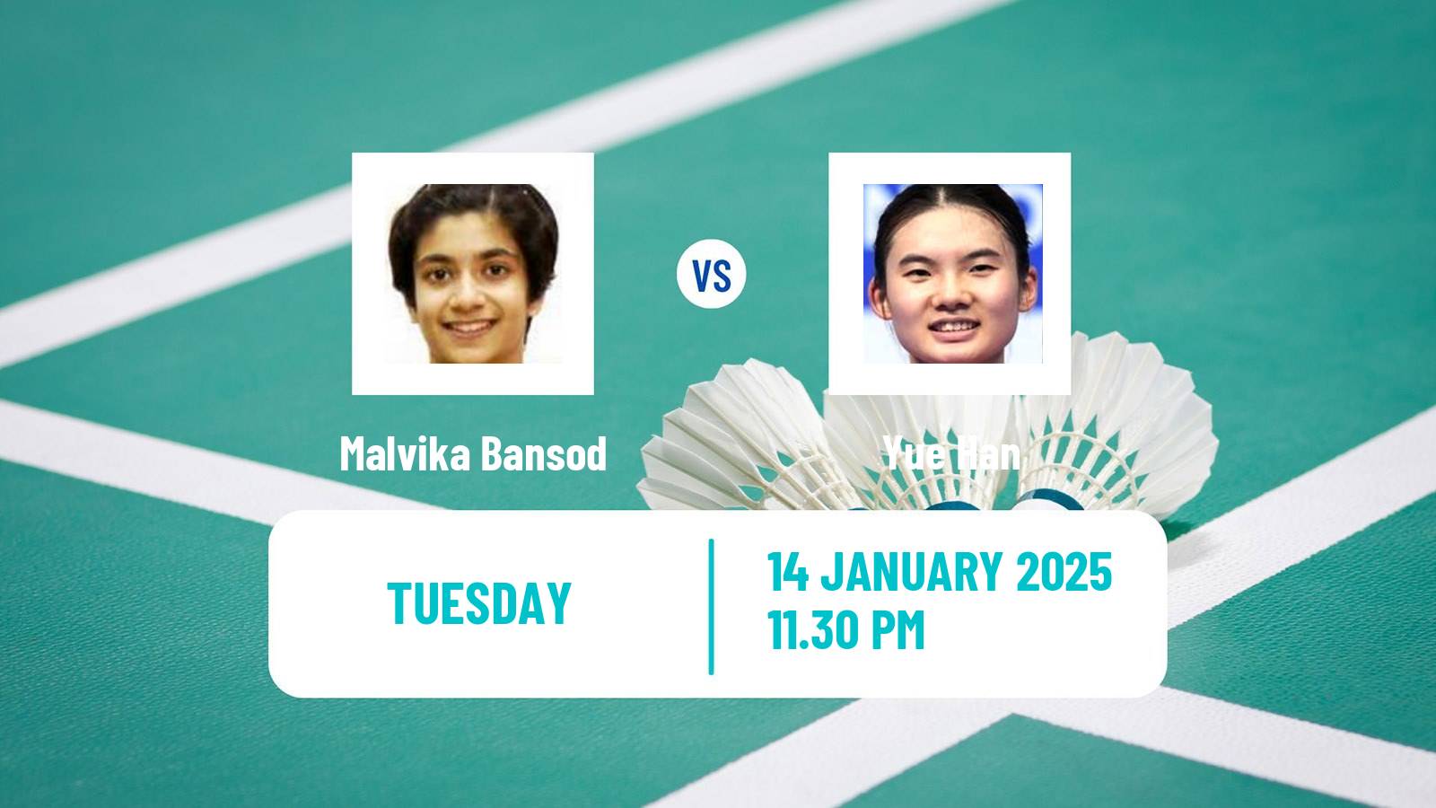 Badminton BWF World Tour India Open Women Malvika Bansod - Yue Han