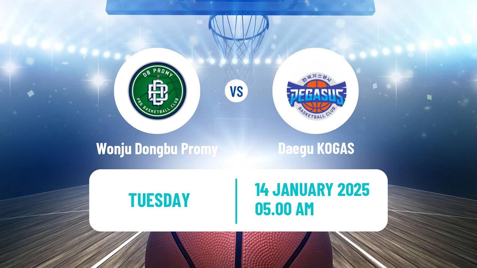 Basketball KBL Wonju Dongbu Promy - Daegu KOGAS