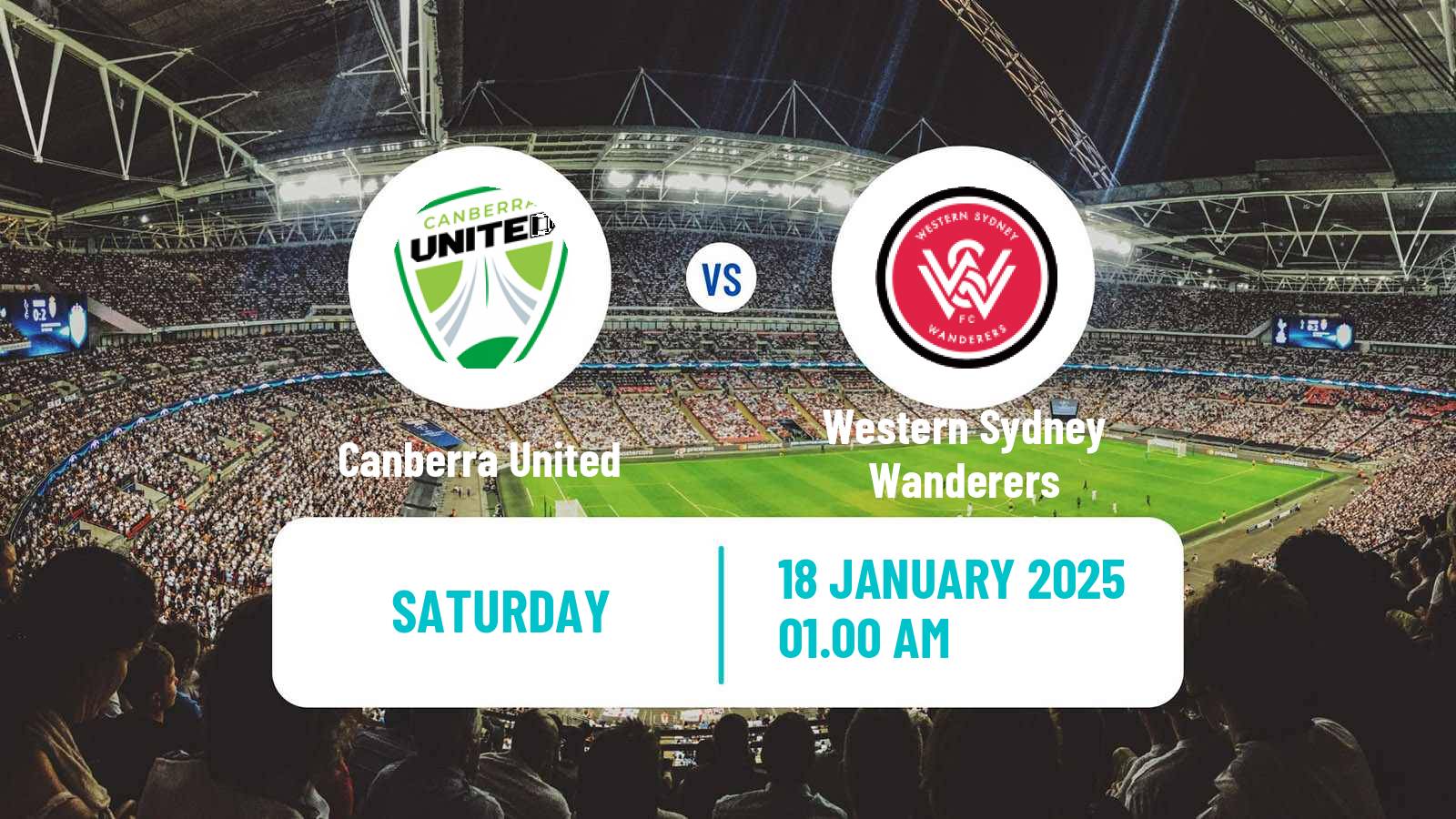 Soccer Australian A-League Women Canberra United - Western Sydney Wanderers