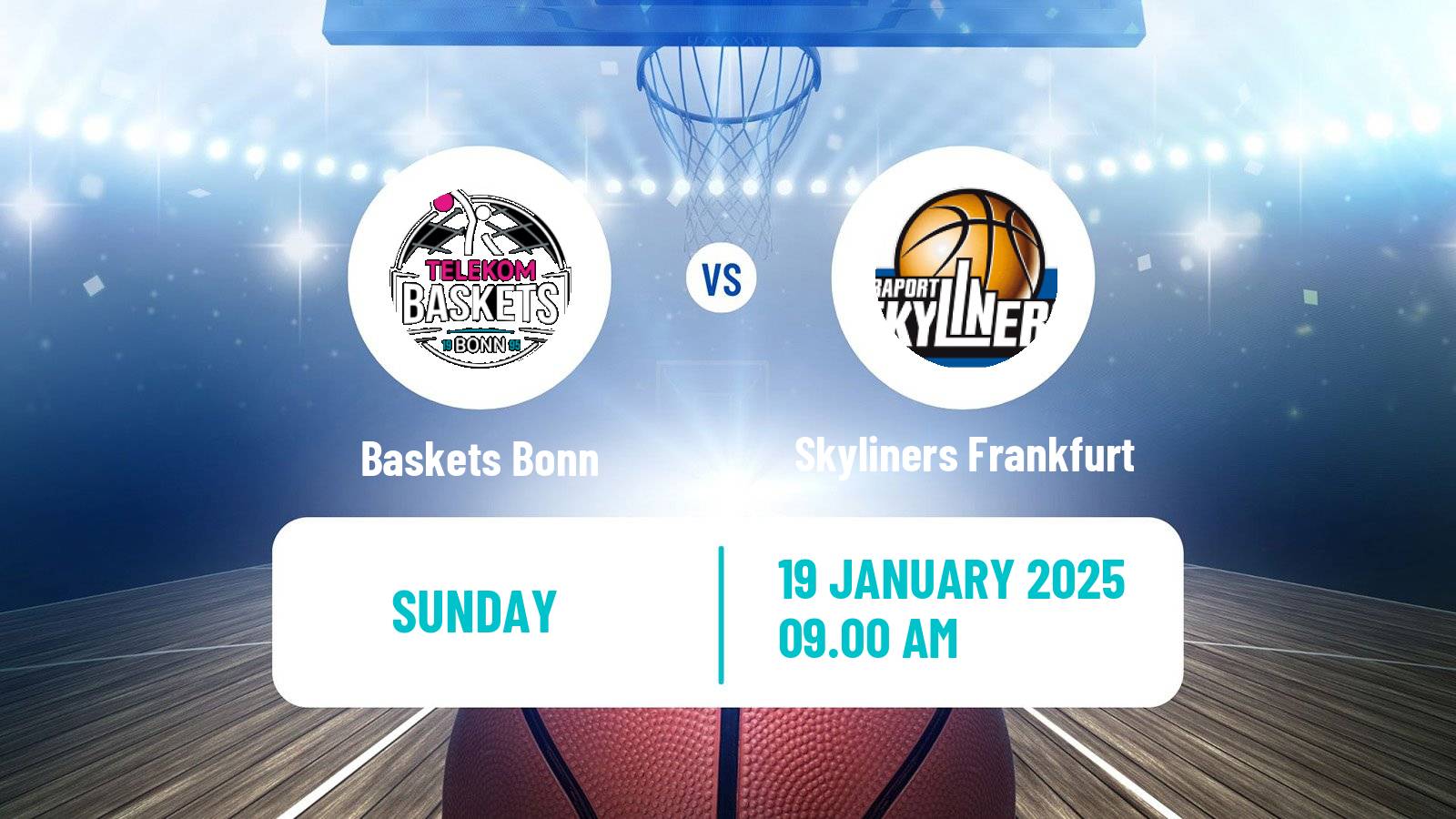 Basketball German BBL Baskets Bonn - Skyliners Frankfurt