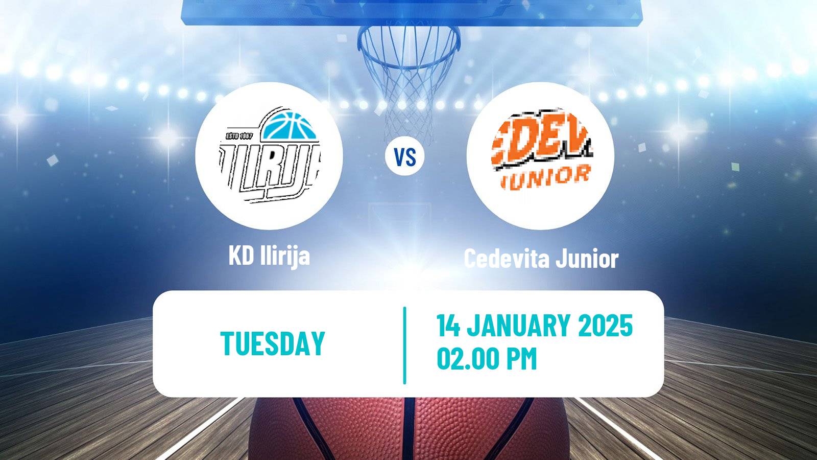 Basketball Adriatic League 2 Ilirija - Cedevita Junior