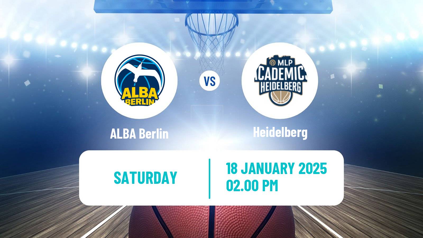 Basketball German BBL ALBA Berlin - Heidelberg