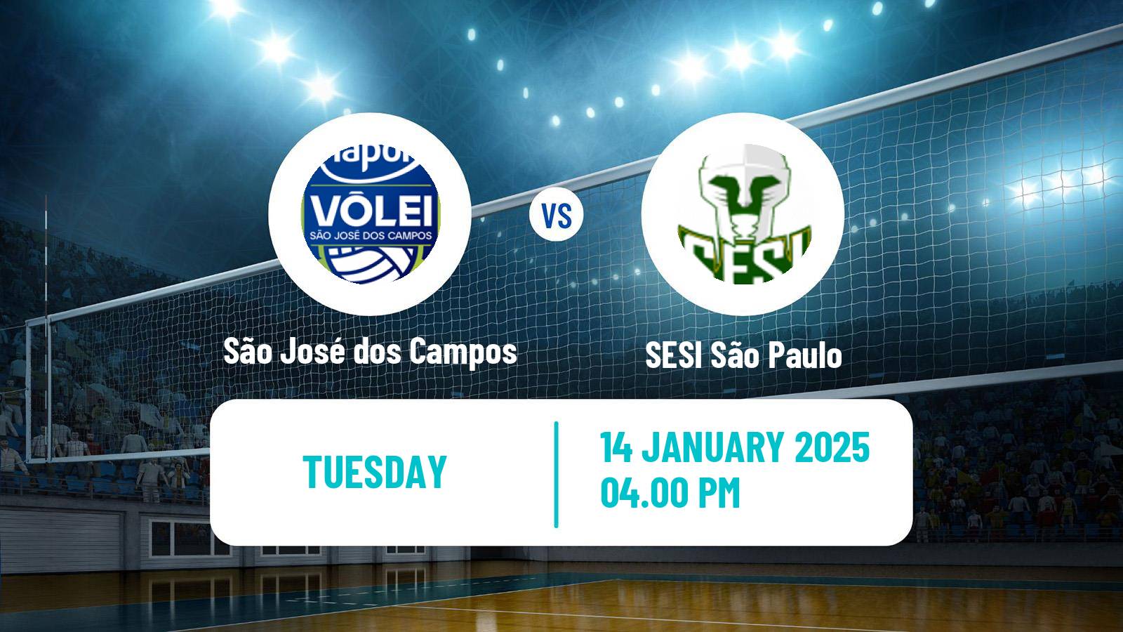 Volleyball Brazilian SuperLiga Volleyball São José dos Campos - SESI São Paulo