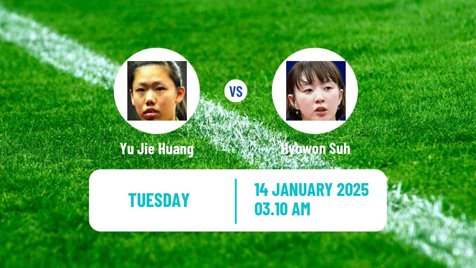 Table tennis Wtt Contender Muscat Women Yu Jie Huang - Hyowon Suh