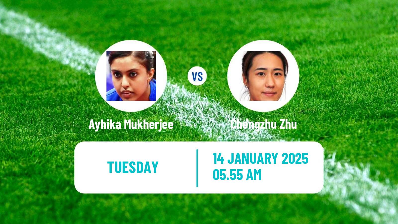 Table tennis Wtt Contender Muscat Women Ayhika Mukherjee - Chengzhu Zhu