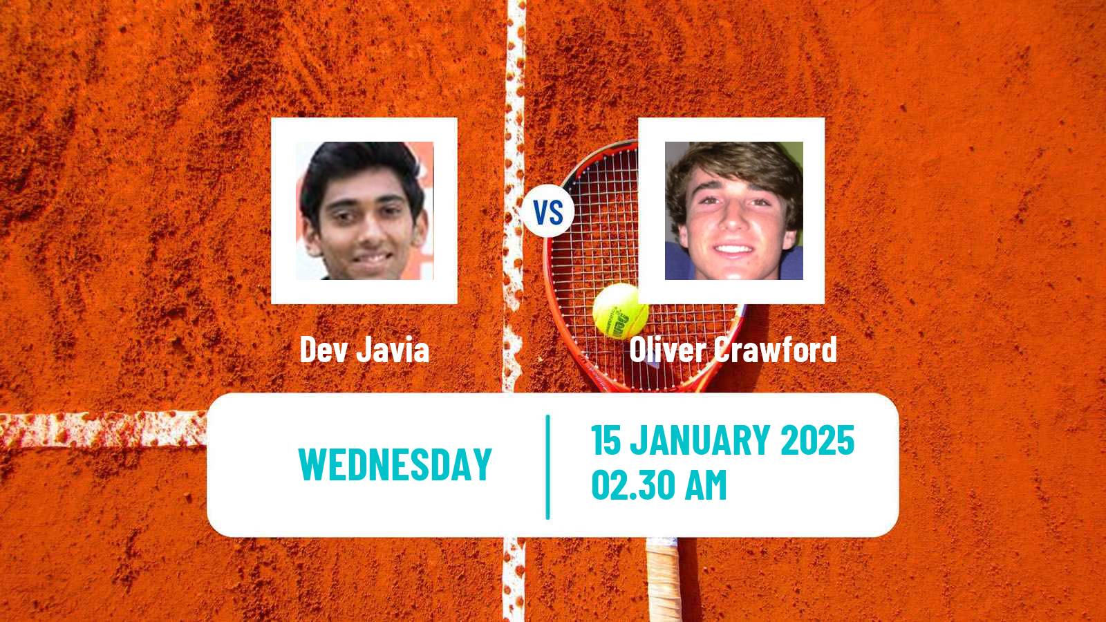 Tennis ITF M25 Chennai Men Dev Javia - Oliver Crawford