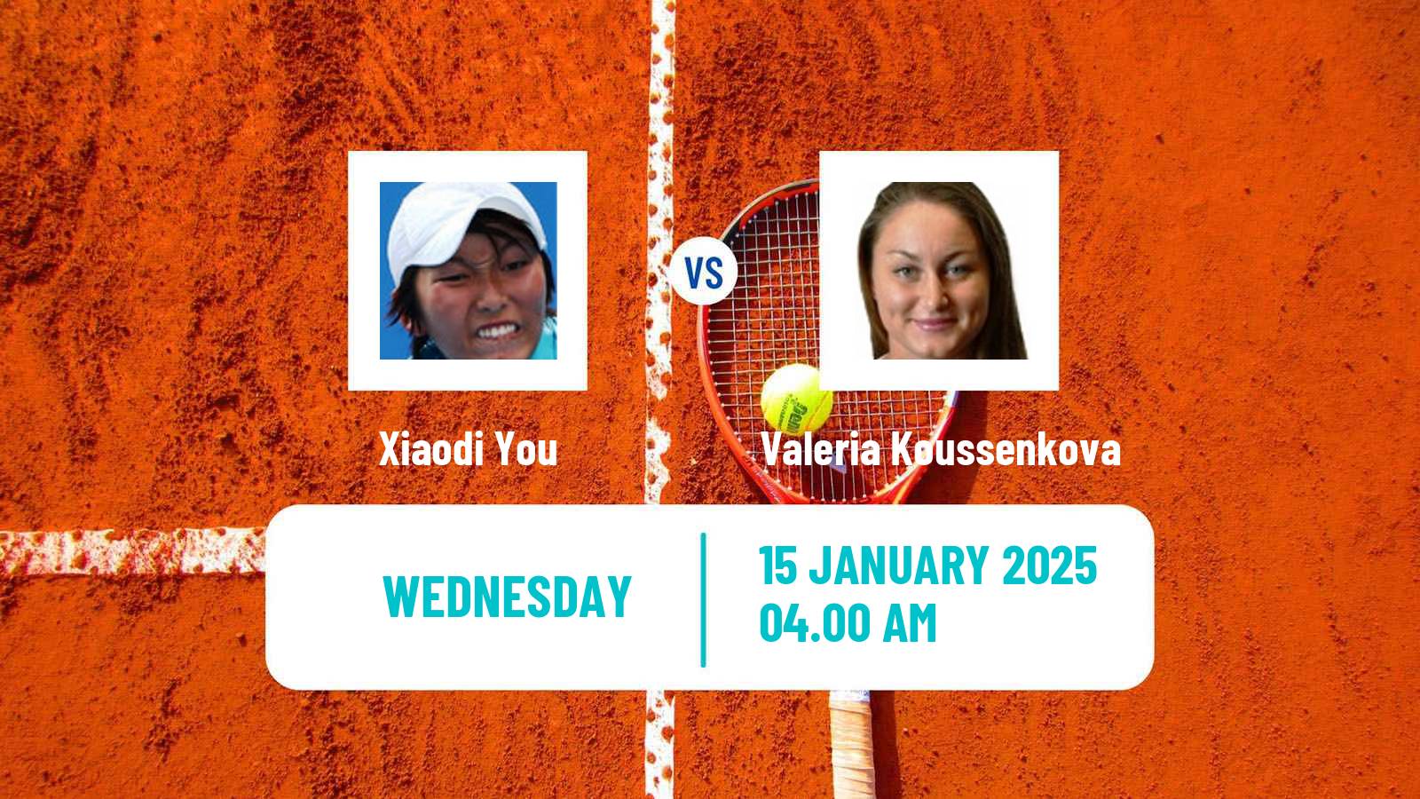 Tennis ITF W50 La Marsa Women Xiaodi You - Valeria Koussenkova