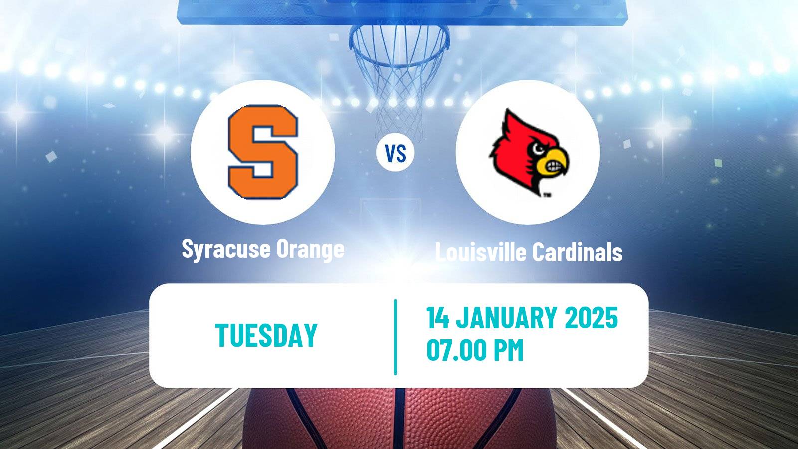 Basketball NCAA College Basketball Syracuse Orange - Louisville Cardinals