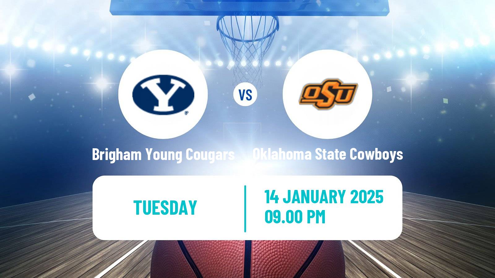 Basketball NCAA College Basketball Brigham Young Cougars - Oklahoma State Cowboys