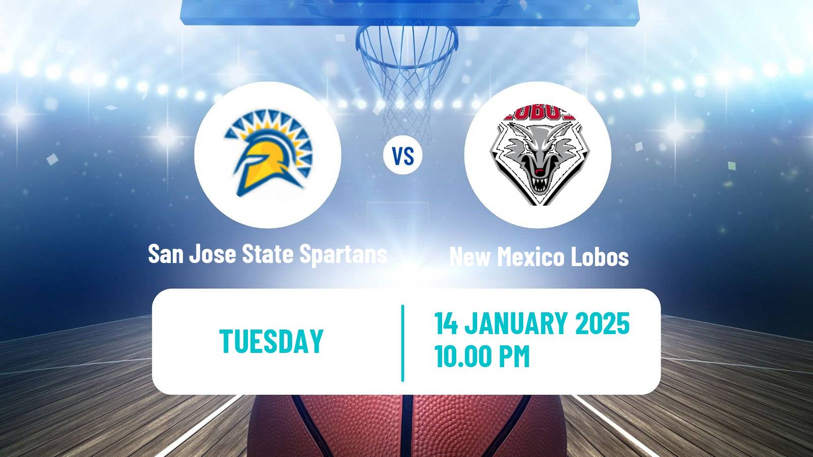 Basketball NCAA College Basketball San Jose State Spartans - New Mexico Lobos