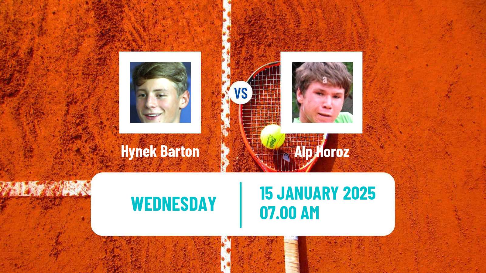 Tennis ITF M15 Doha Men Hynek Barton - Alp Horoz