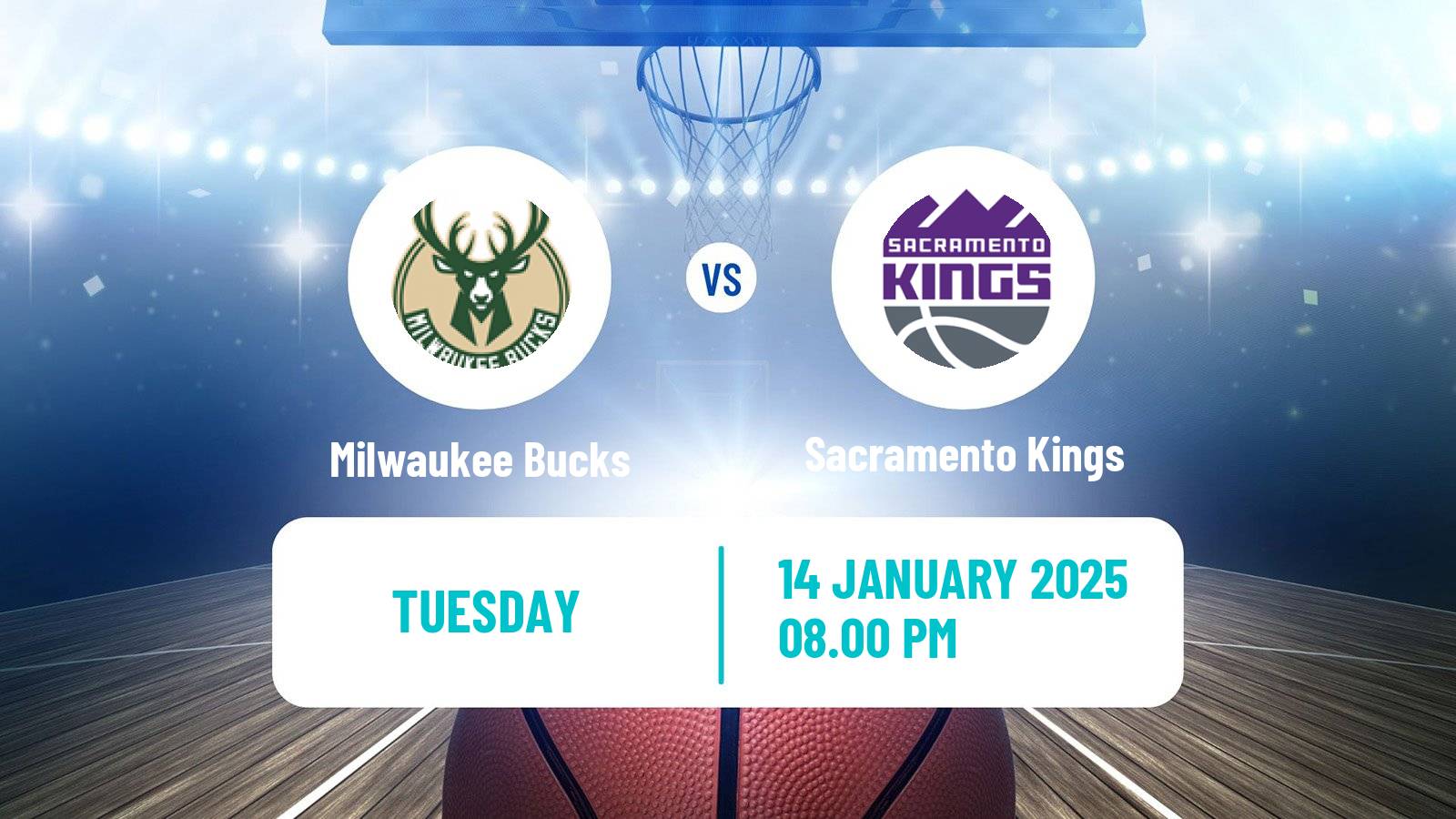 Basketball NBA Milwaukee Bucks - Sacramento Kings