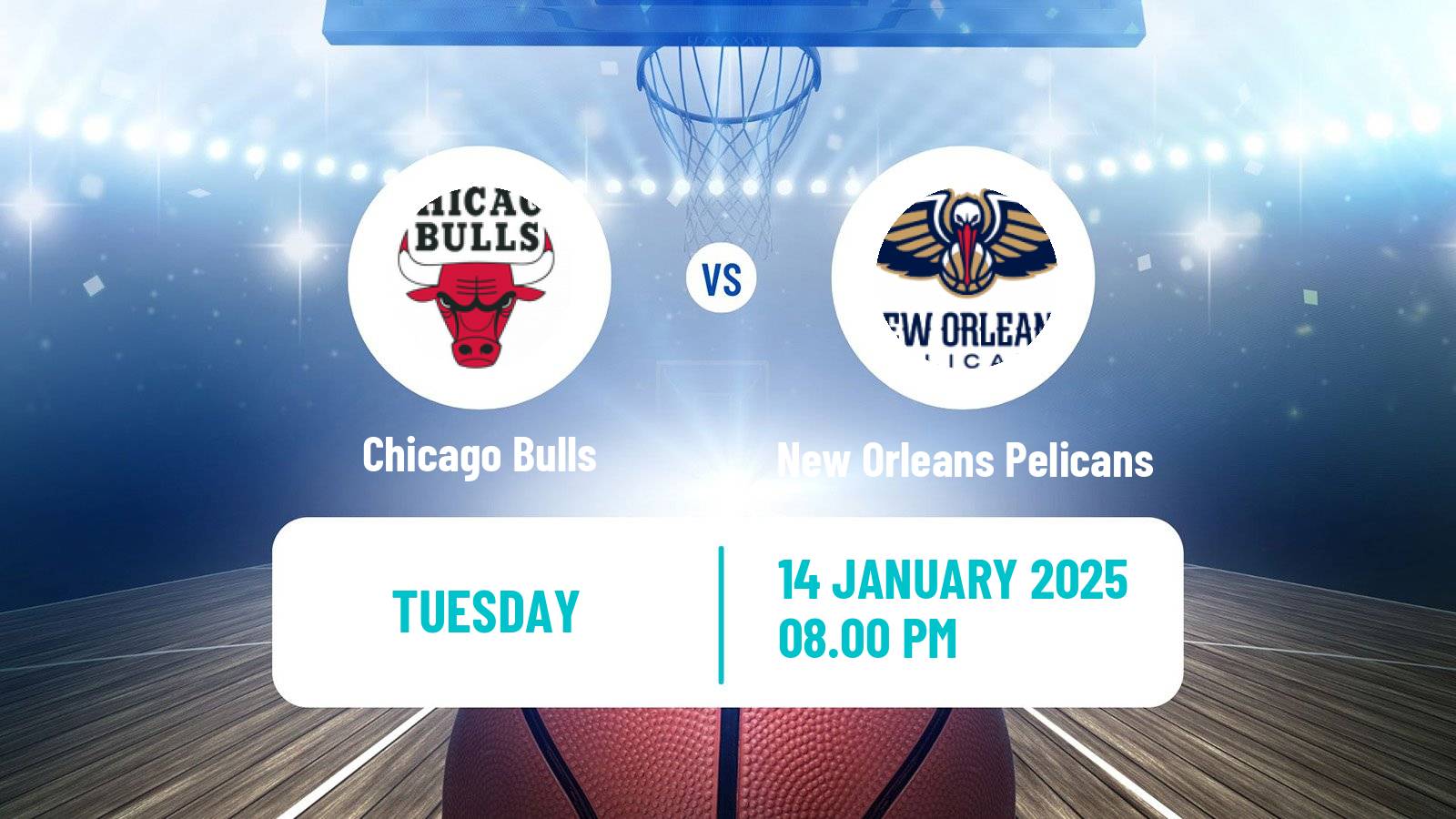 Basketball NBA Chicago Bulls - New Orleans Pelicans