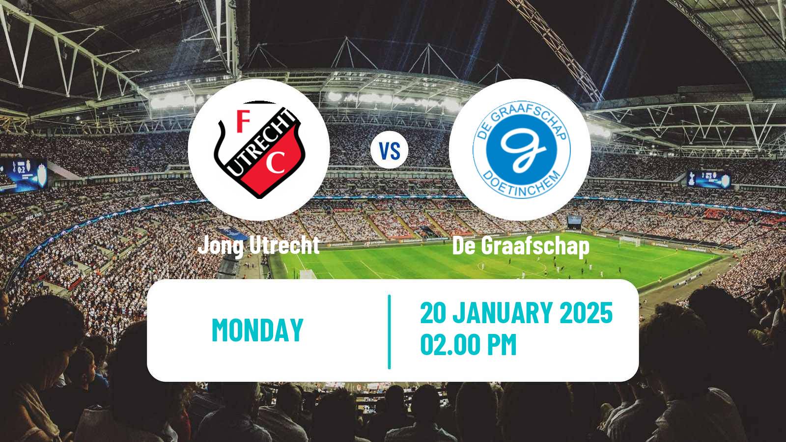 Soccer Dutch Eerste Divisie Jong Utrecht - De Graafschap