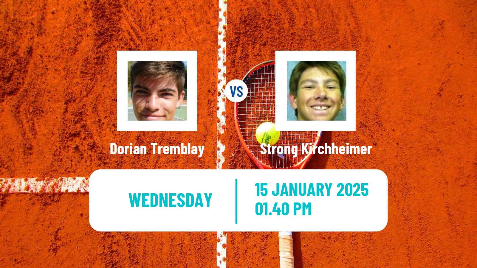 Tennis ITF M15 Kingston 2 Men Dorian Tremblay - Strong Kirchheimer