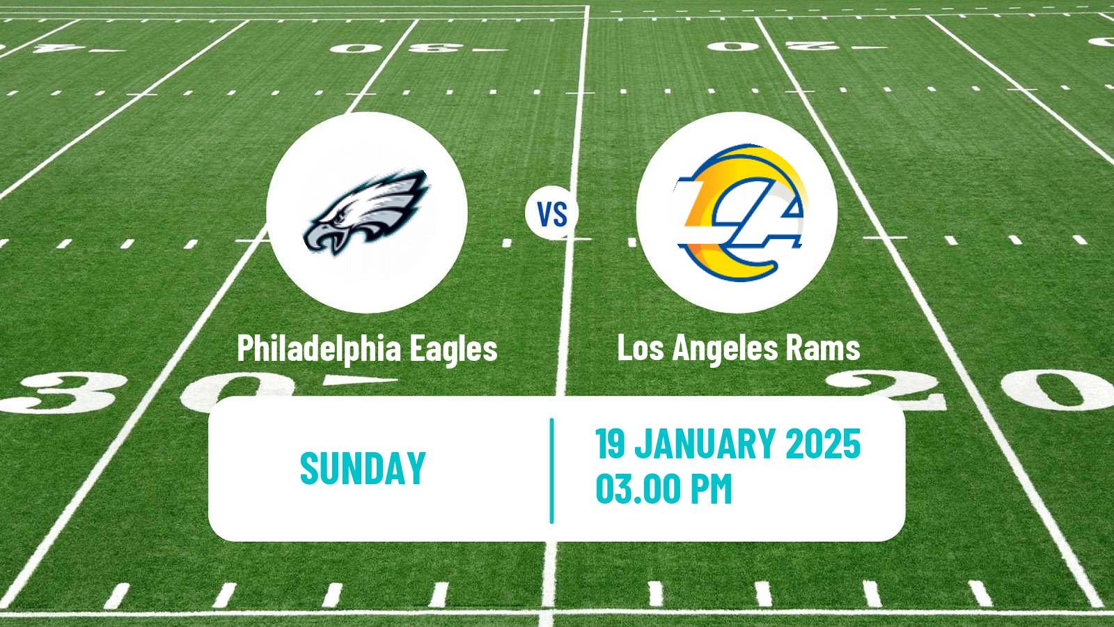 American football NFL Philadelphia Eagles - Los Angeles Rams