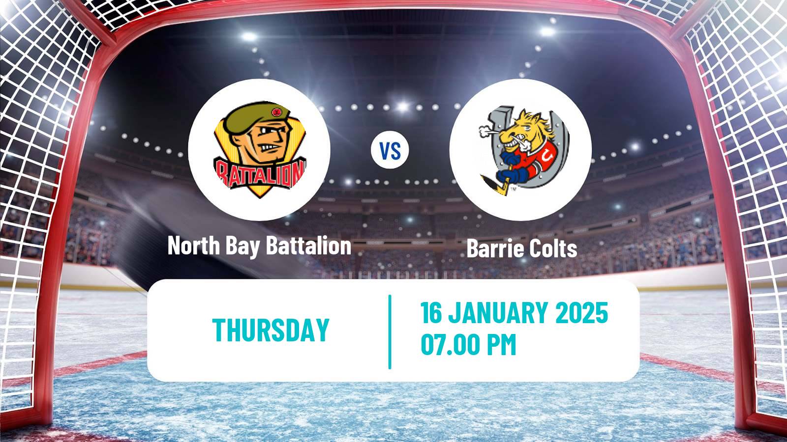 Hockey OHL North Bay Battalion - Barrie Colts