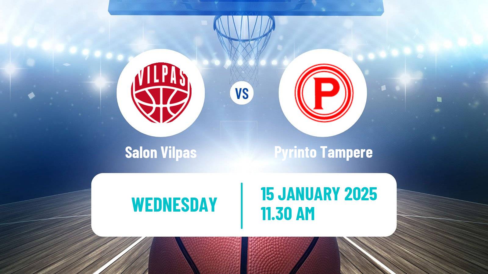 Basketball Finnish Korisliiga Salon Vilpas - Pyrinto Tampere