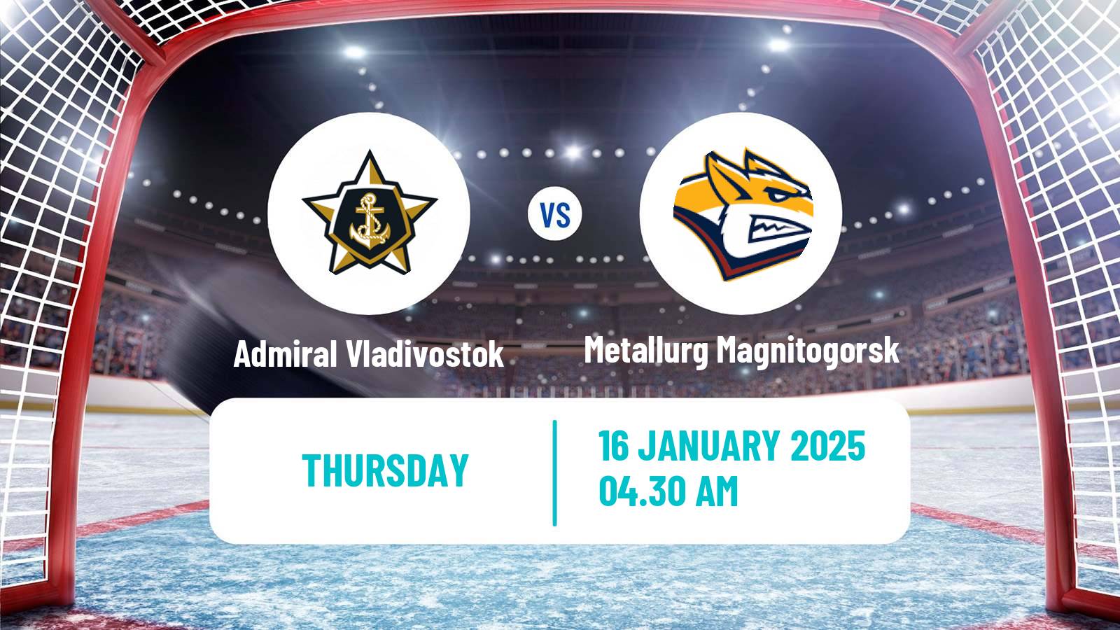 Hockey KHL Admiral Vladivostok - Metallurg Magnitogorsk