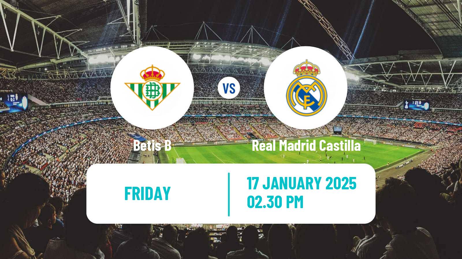 Soccer Spanish Primera RFEF Group 2 Betis B - Real Madrid Castilla