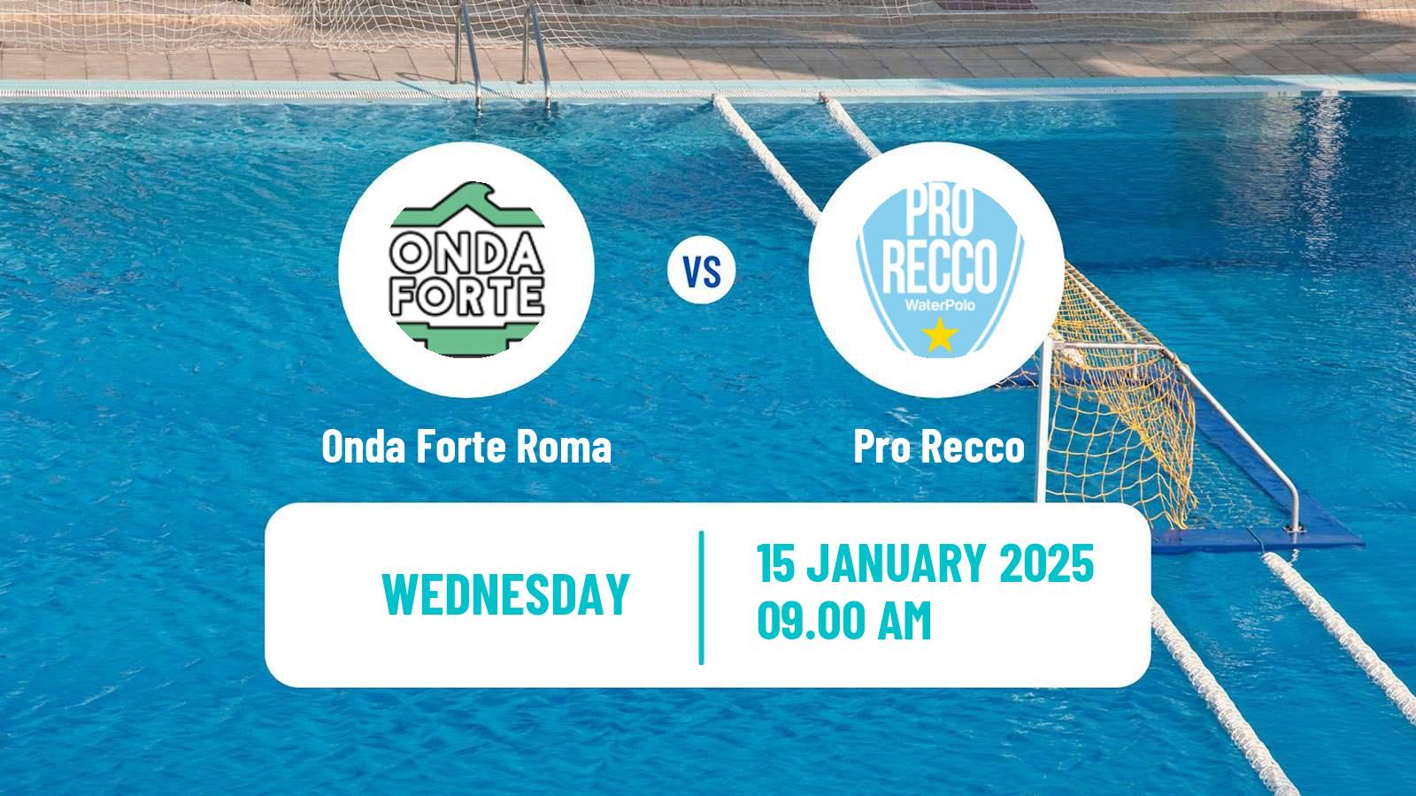 Water polo Italian A1 Water Polo Onda Forte Roma - Pro Recco