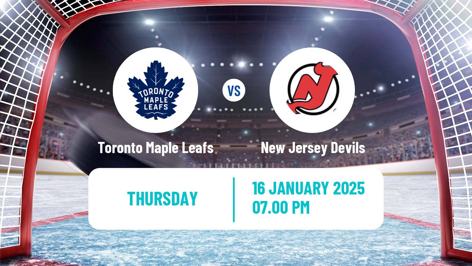 Hockey NHL Toronto Maple Leafs - New Jersey Devils