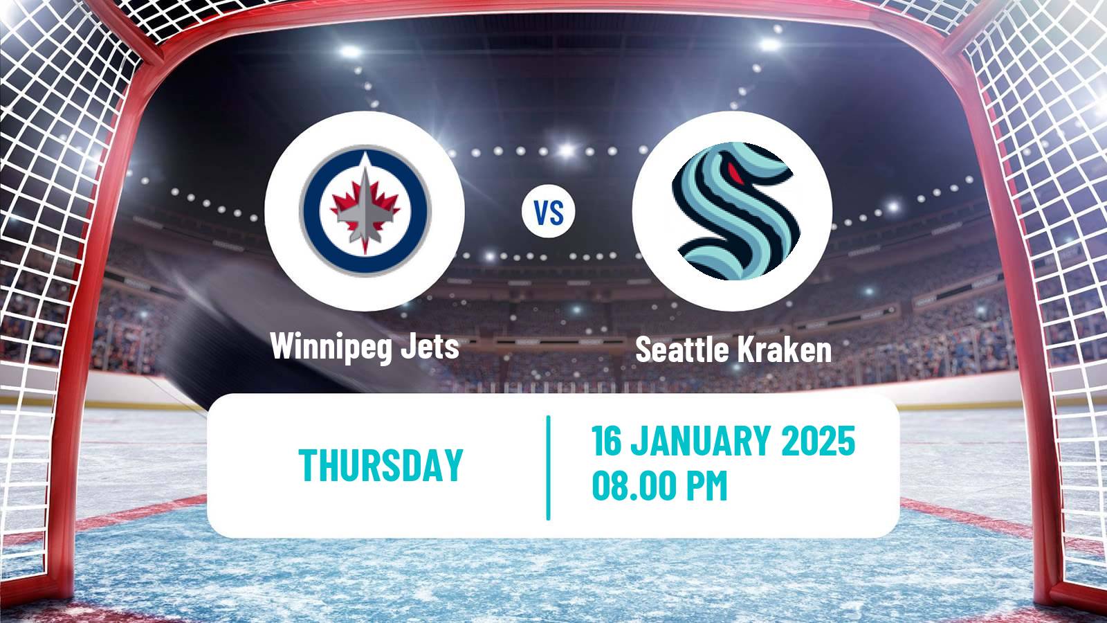 Hockey NHL Winnipeg Jets - Seattle Kraken