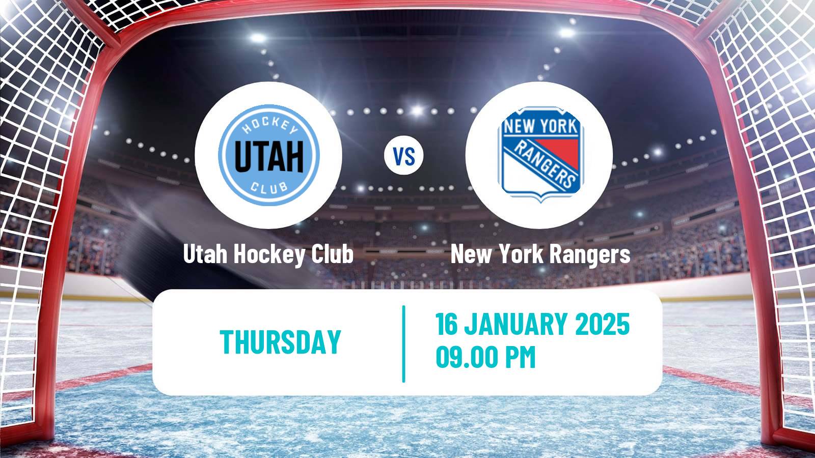 Hockey NHL Utah Hockey Club - New York Rangers