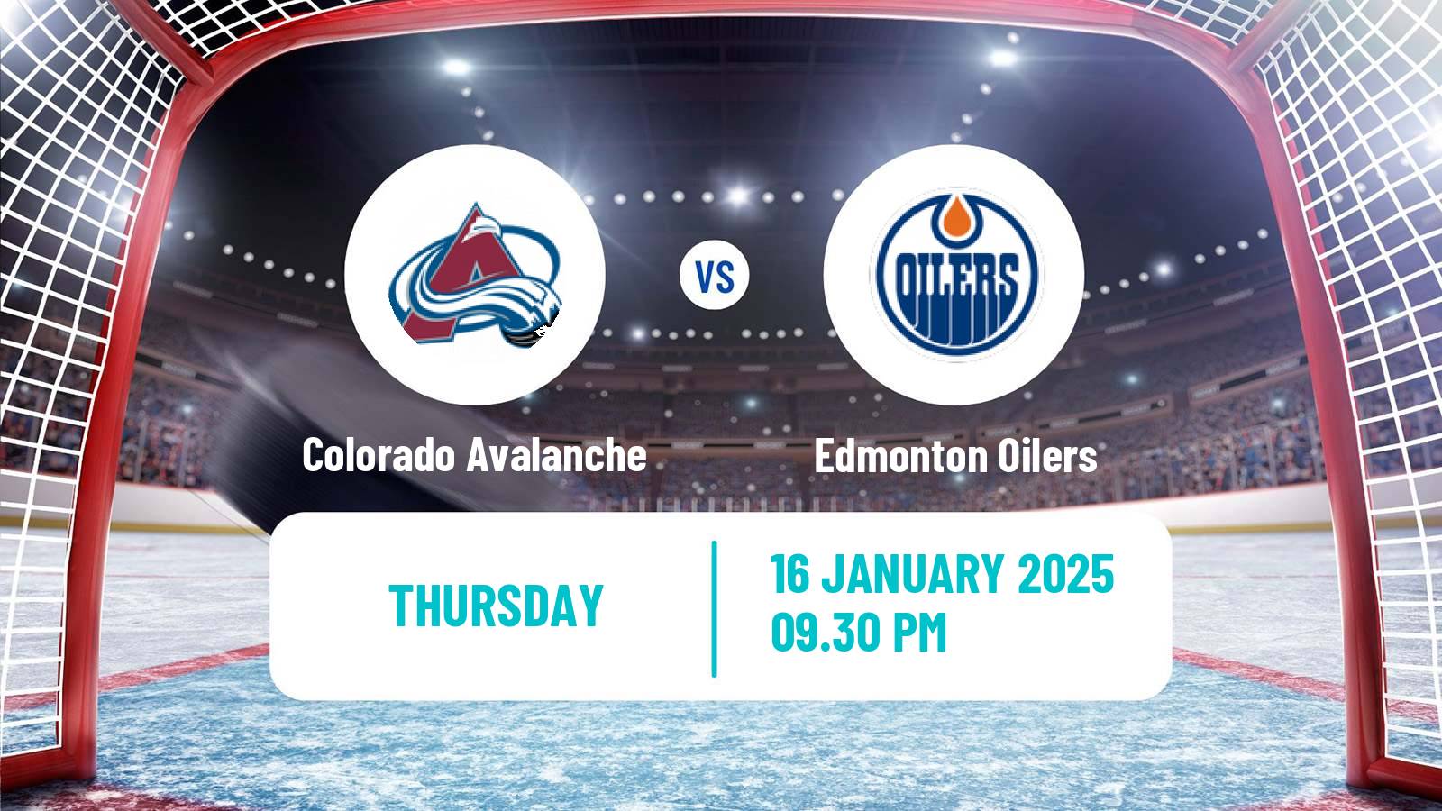 Hockey NHL Colorado Avalanche - Edmonton Oilers