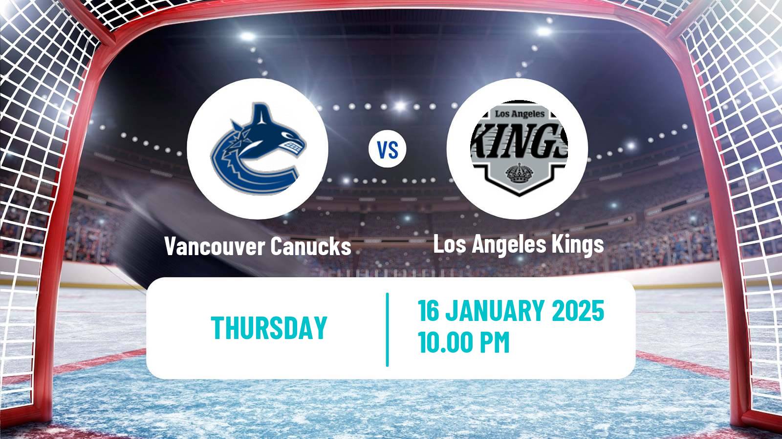 Hockey NHL Vancouver Canucks - Los Angeles Kings